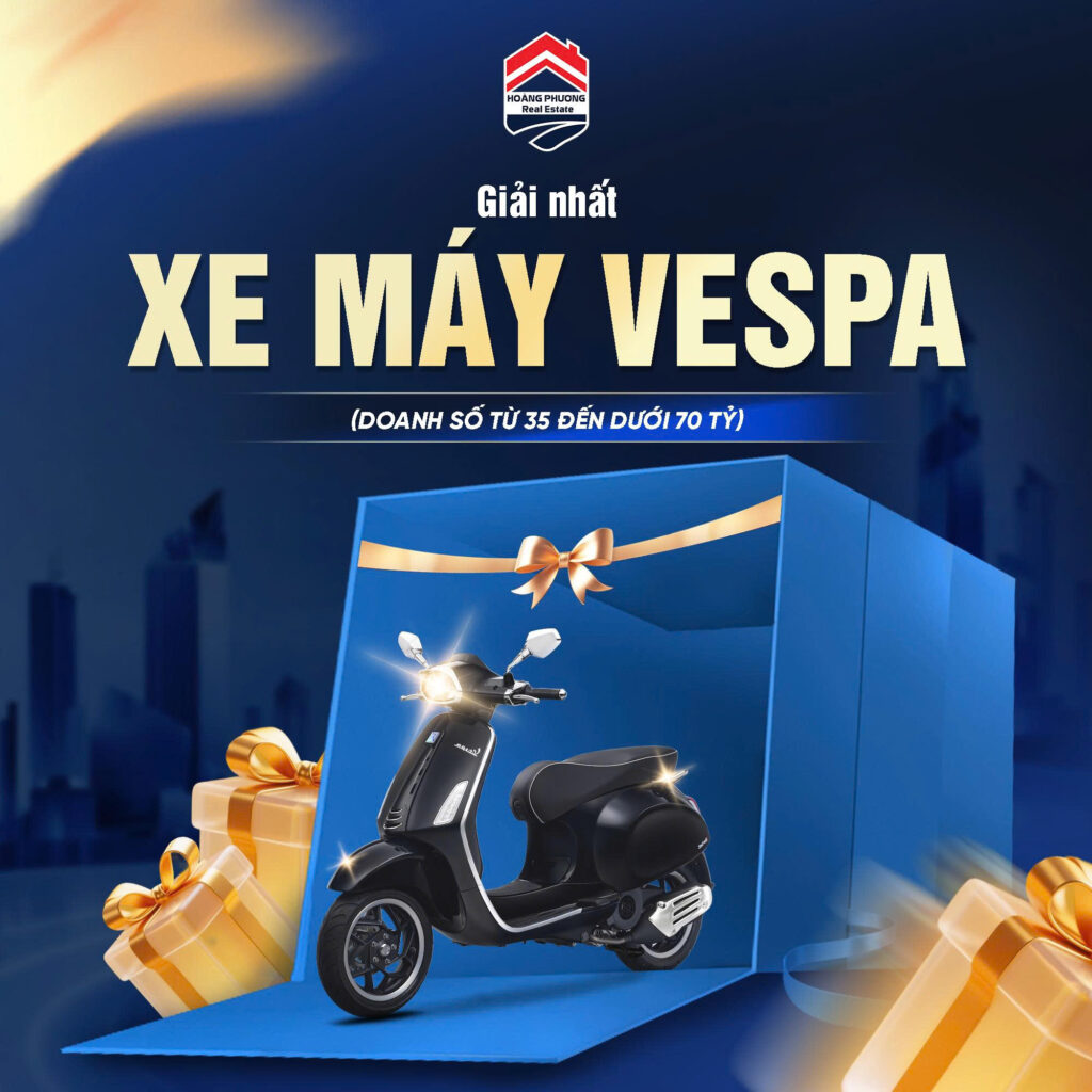 Giải Nhất: Vespa - Doanh số từ 35 tỷ đến dưới 70 tỷ đồng